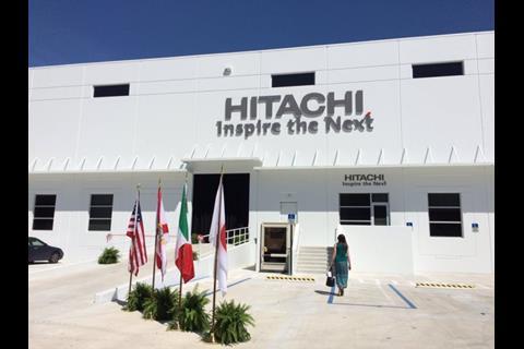The factory is Hitachi Rail's first in the USA.